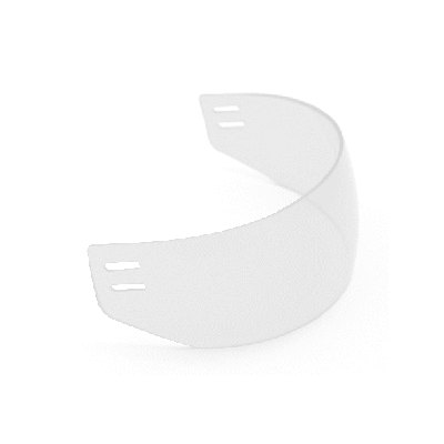 နှစ်ဖက်စလုံး Anti-Scratch Secondary Cutting Hockey Visor
