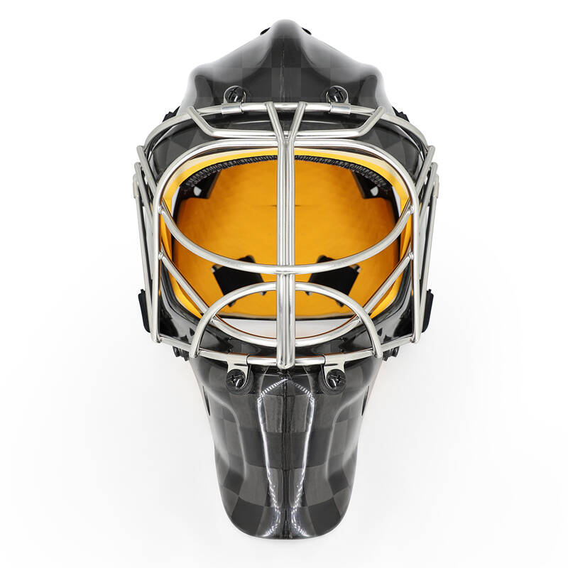 Cat Eyes Carbon Fiber Hockey Goalie ဦးထုပ်