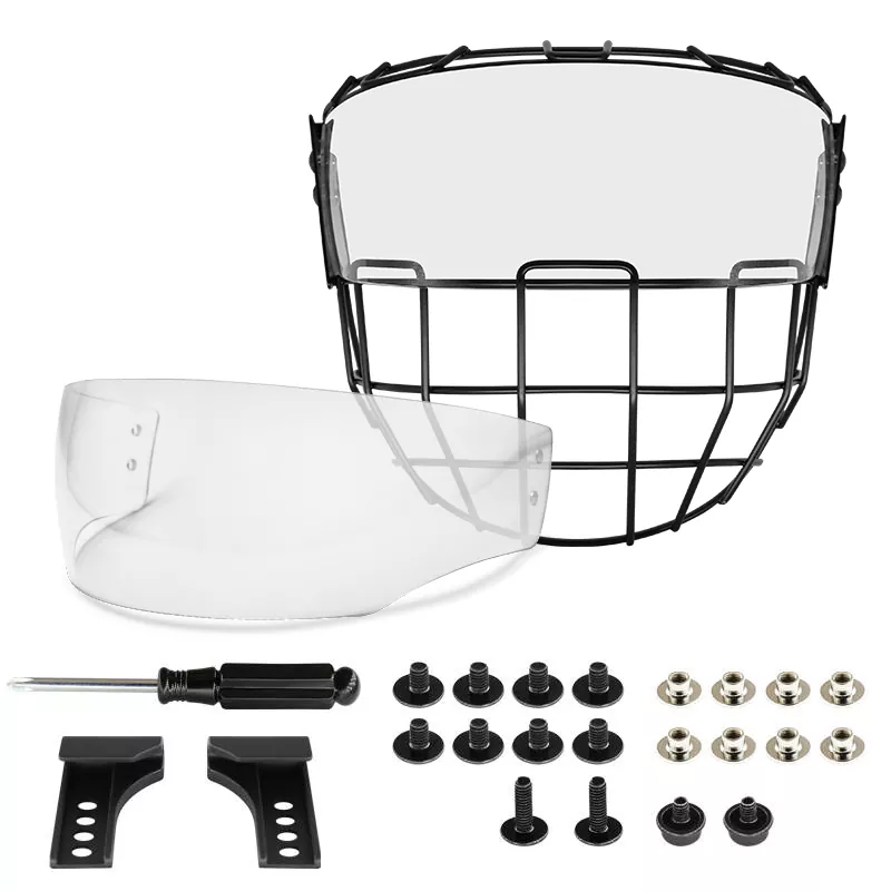 Visor Set ပါသော ရေခဲပြင်ဟော်ကီလှောင်အိမ်