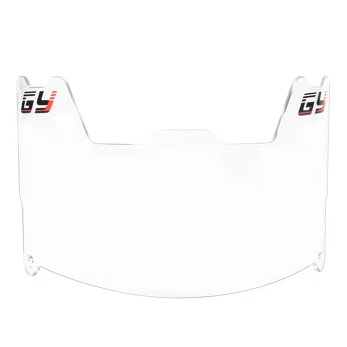 TruVision Pro Football Visor MilitaryGrade Clear Shield သည် ခြစ်ရာ ဆန့်ကျင်သည့် အပြင်ဘက်တွင် မြူဆန့်ကျင်ရေး